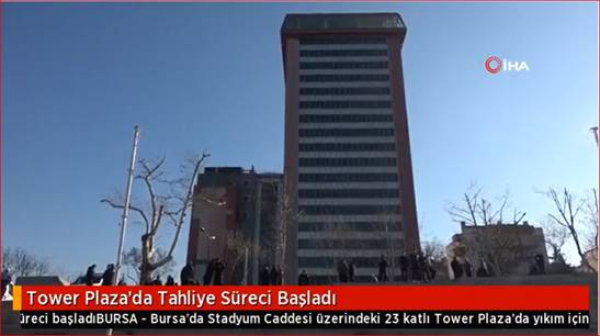 Flash Bursa merkezi Tower tahliye ekibi 2